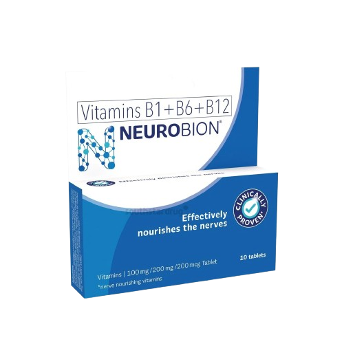[OTC-T10379-VITF-CAT00030] Neurobion (Vitamin B1 + B6 + B12) 100mg/200mg/200mcg Tablet 10's 