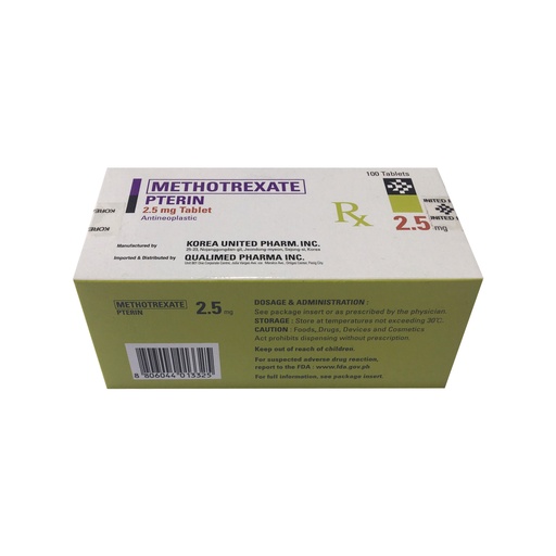 [RX-T11064-ONCO-CAT00002] Pterin (Methotrexate) 2.5mg Tablet