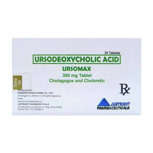 [RX-T10955-GUT-CAT00036] Ursomax (Ursodeoxycholic acid) 300mg tablet 
