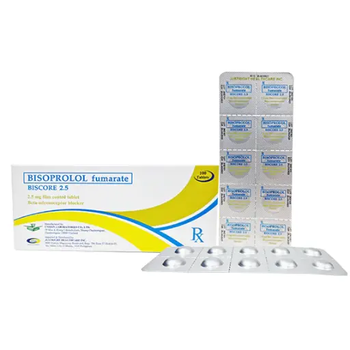 [RX-T10706-CARDI-CAT00313] Biscore 2.5 (Bisoprolol fumarate) 2.5mg film-coated tablet