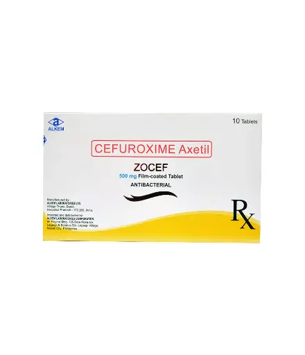 [RX-T10160-ABIO-CAT00160] Zocef (Cefuroxime) 500mg tablet