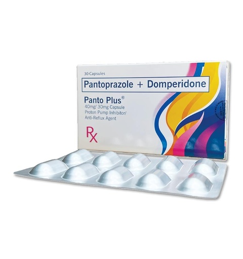[RX-T11560-GIT-CAT00171] Panto Plus (Pantoprazole + Domperidone) 40mg/30mg tablet