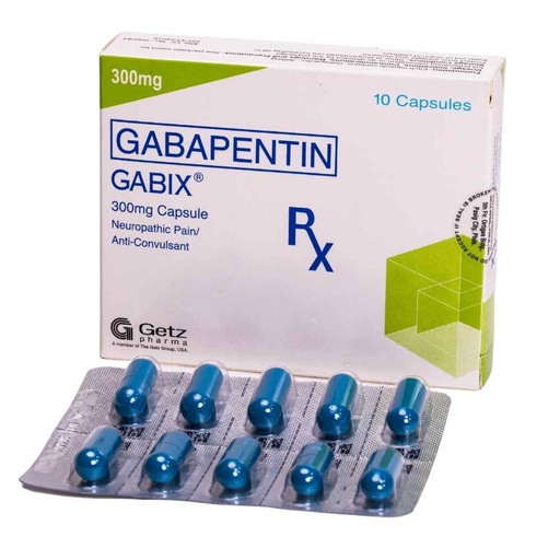 [RX-T11049-NEURO-CAT00176] Gabix (Gabapentin) 300mg tablet
