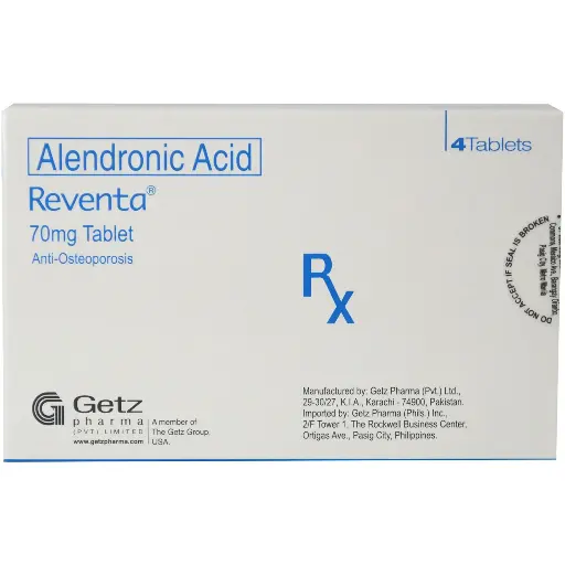 [RX-T11101-PAIN-CAT00144] Reventa (Alendronic Acid) 70mg tablet 
