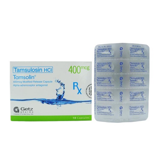 [RX-T10984-GUT-CAT00065] Tamsolin (Tamsulosin) 400mcg capsule
