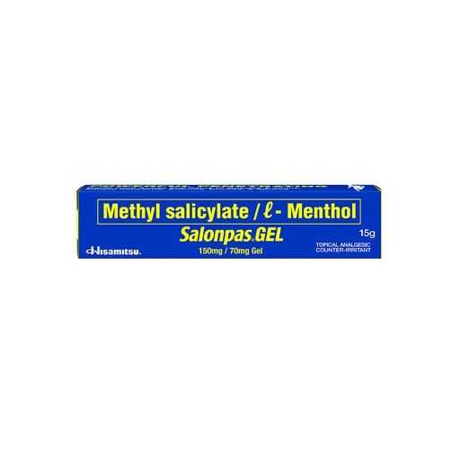 [OTC-T10786-PAIN-CAT00260] Salonpas (methyl salicylate + menthol) 150mg/70mg gel) 15g 