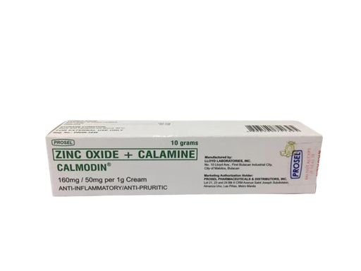 [RX-T11500-STOP-CAT00082] Calmodin (Zinc + Calamine) Cream 10g 