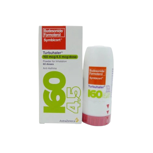 [RX-T11400-RESP-CAT00343] Symbicort Turbohaler (budesonide/formoterol fumarate dihydrate) 160 mcg/4.5 mcg per inhalation 