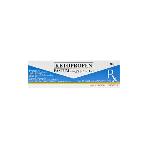 [RX-T11079-PAIN-CAT00122] Fastum (ketoprofen) 2.5% gel 30g 