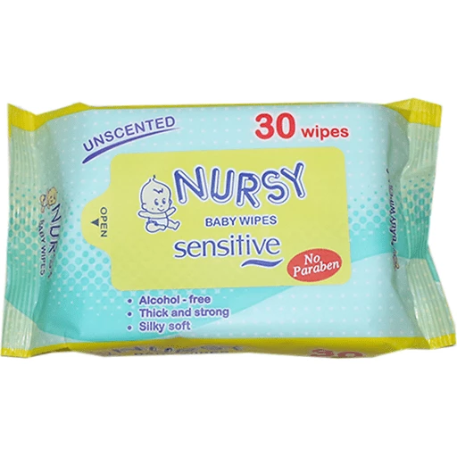 [GR-T10126-COT-CAT00047] Nursy Baby Wipes Unscented 30s 