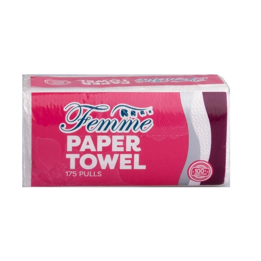 [GR-T10080-COT-CAT00001] Femme Interfolded Paper Towel 1-Ply 