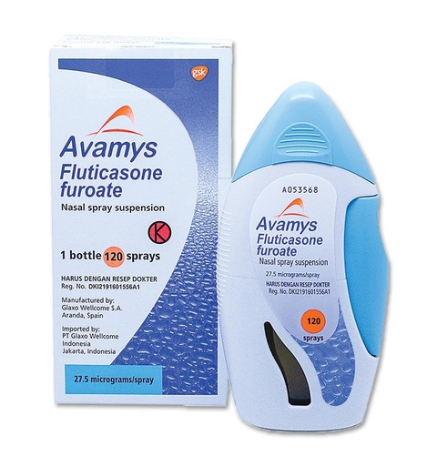 [RX-T11600-RESP-CAT00401] Avamys (Fluticasone Furoate) 27.5mcg Nasal Spray 120 Actuations 