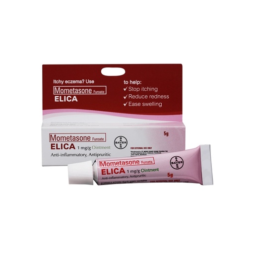 [RX-T11441-STOP-CAT00023] Elica (Mometasone Furoate) 1mg/g Ointment 5g 