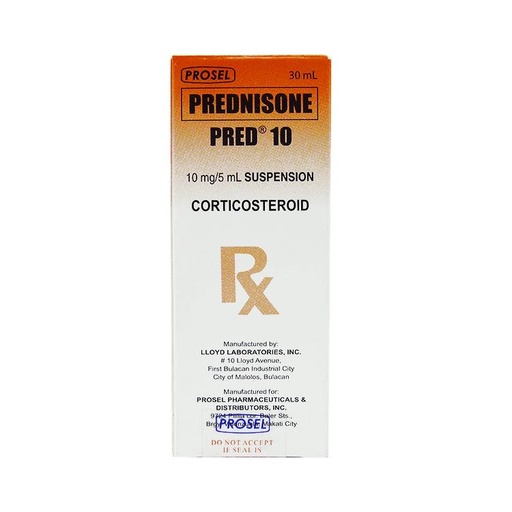 [RX-T11594-RESP-CAT00399] Pred-10 (Prednisone) 10mg/5ml Syrup 30ml