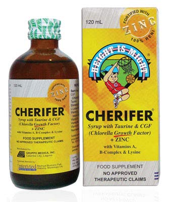 [OTC-T10771-VITF-CAT00414] Cherifer with Taurine and CGF + Zinc 120mL Syrup