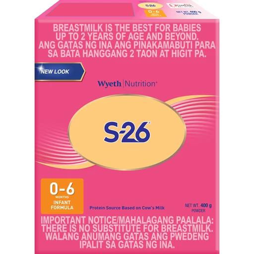 [MN-T10073-PMILK-CAT00043] S-26 One (0-6 months) 400g