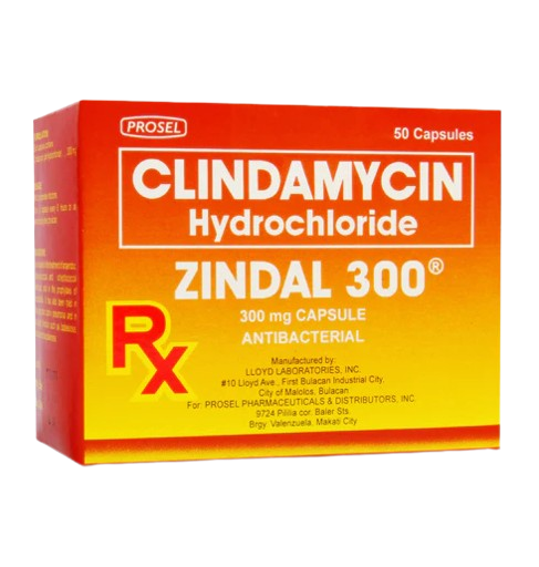 [RX-T10136-ABIO-CAT00136] Zindal (Clindamycin) 300mg Capsule 