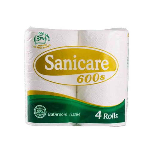 [GR-T10134-COT-CAT00055] Sanicare Bathroom Tissue 4's 3-Ply Ecolayer 