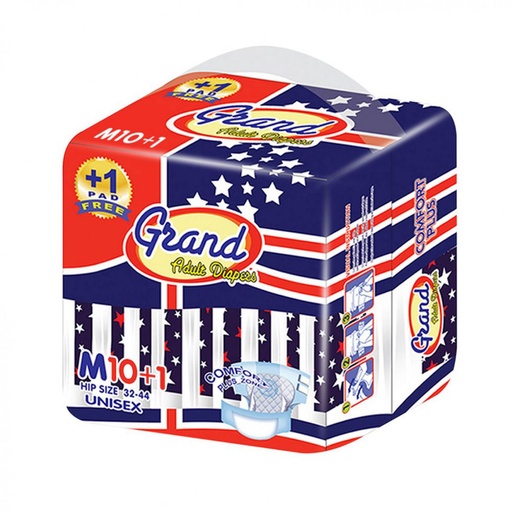 [GR-T10158-DIAP-CAT00044] Grand Adult Diaper M 10's 