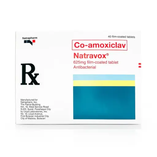 [RX-T10234-ABIO-CAT00234] Natravox (co-amoxiclav) 625mg film-coated tablet