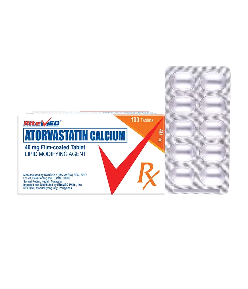 [RX-T10567-CARDI-CAT00174] RM Atorvastatin Calcium (Atorvastatin) 40mg Tablet
