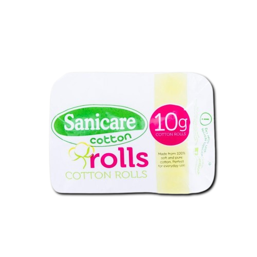 [GR-T10109-COT-CAT00030] Sanicare Cotton Rolls 10g