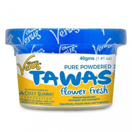 [GR-T11021-SNB-CAT00363] Venus Charm Tawas Flower Fresh (Blue) 40g powder 