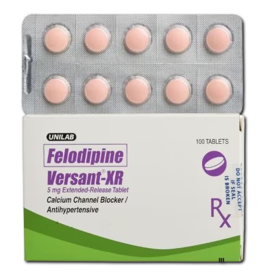 [RX-T11627-CARDI-CAT00405] Versant XR (felodipine) 5mg extended-release tablet