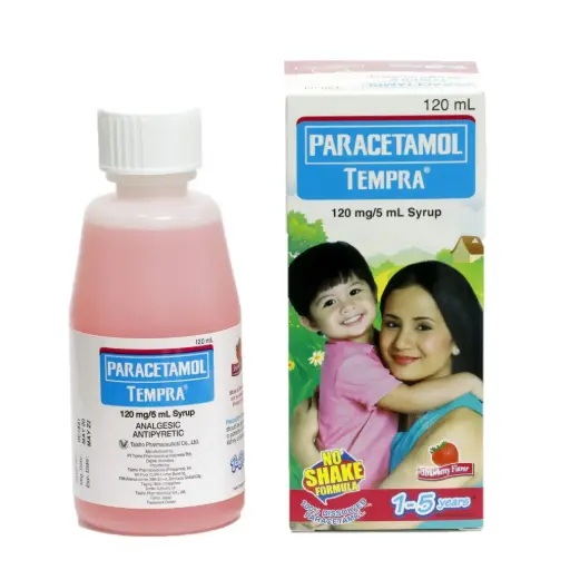 [OTC-T10775-PAIN-CAT00258] Tempra (Strawberry) 120mg/5ml Syrup 60ml