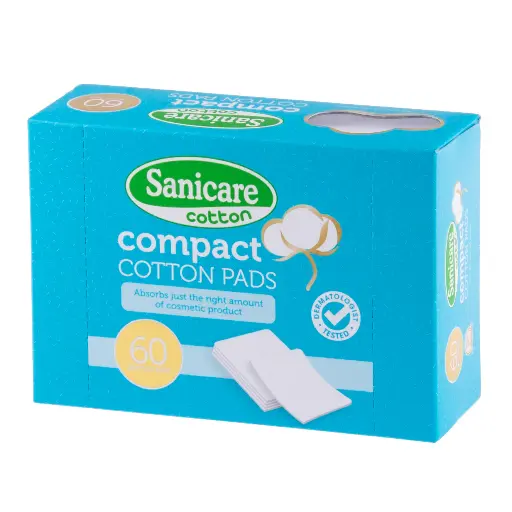 [GR-T10095-COT-CAT00016] Sanicare Cotton Pads 60's 