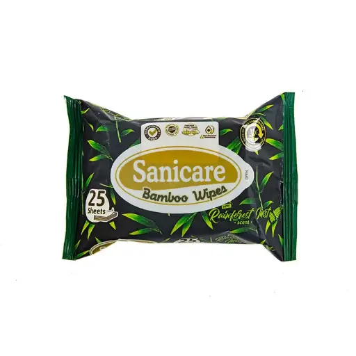 [GR-T10132-COT-CAT00053] Sanicare Bamboo Natural Wipes 25's