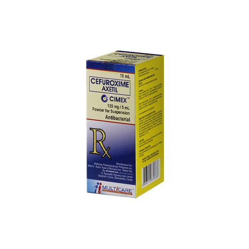 [RX-T10010-ABIO-CAT00010] Cimex (Cefuroxime Axetil) 125mg/5ml Suspension 70ml 