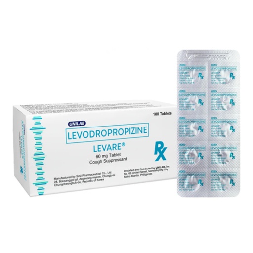 [RX-T10169-ABIO-CAT00169] Levare (Levodropropizine) 60mg Tablet 