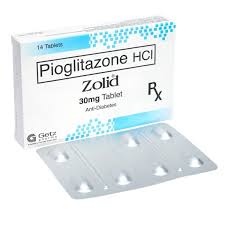 [RX-T10344-ADIAB-CAT00037] Zolid (Pioglitazone HCl) 30mg tablet 