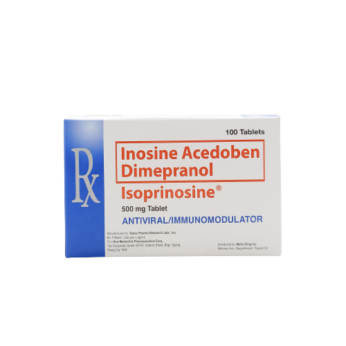 [RX-T10240-ABIO-CAT00240] Isoprinosine (Inosine Acedoben Dimepranol) 500mg Tablet 