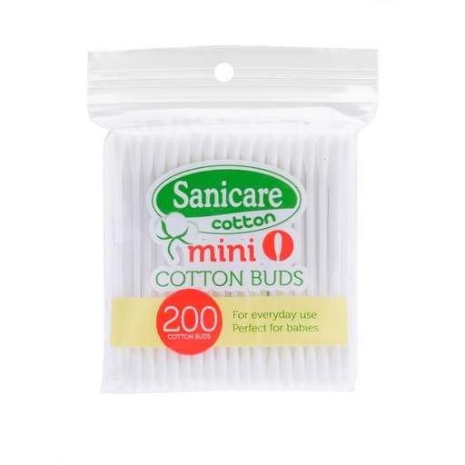 [GR-T10085-COT-CAT00006] Sanicare Mini Cotton Buds 200 Stems