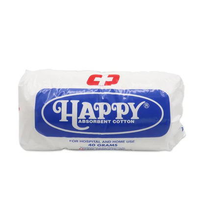 [GR-T10113-COT-CAT00034] Happy Absorbent Cotton 40g 