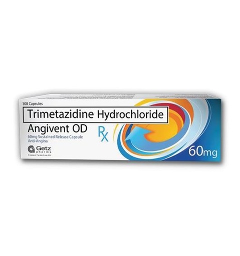 [RX-T10660-CARDI-CAT00267] Angivent OD (Trimetazidine) 60mg capsule 