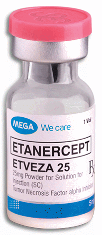 [RX-T11589-PAREN-CAT00257] Etveza-25 (Etanercept) 25mg Lyophilized Solution Vial