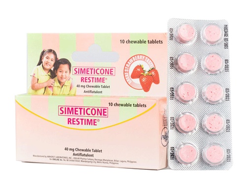 [RX-T10916-GIT-CAT00154] Restime (simethicone) 40mg tablet 