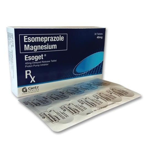 [RX-T10929-GIT-CAT00167] Esoget (Esomeprazole) 40mg tablet