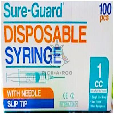 [MS-T10328-NEEDL-CAT00099] Sure-Guard disposable 1cc syringe