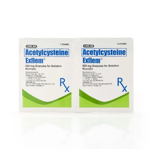 [RX-T11240-RESP-CAT00183] Exflem (acetylcysteine) 600mg granules for oral solution