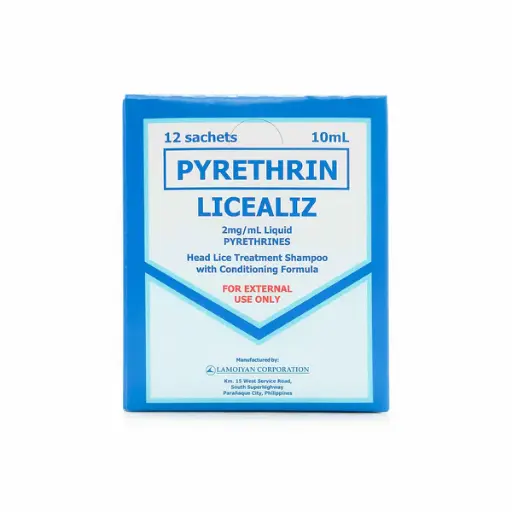 [OTC-T10820-HAIR-CAT00064] Licealiz (pyrethrin) regular shampoo 60mL  sachet