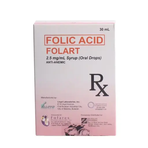 [OTC-T10824-VITF-CAT00432] Folart (folic acid) oral drops, 30mL