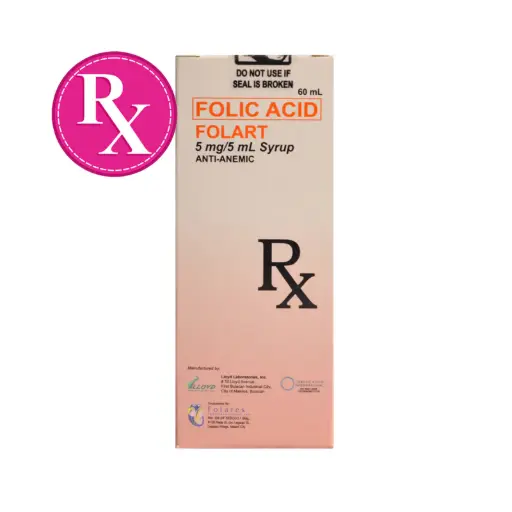[OTC-T10825-VITF-CAT00433] Folart (Folic acid) Syrup, 60mL