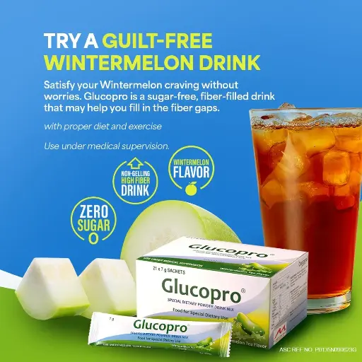 [OTC-T10826-VITF-CAT00434] Glucopro Wintermelon Tea Green (Resistant Maltodextrin) sachet