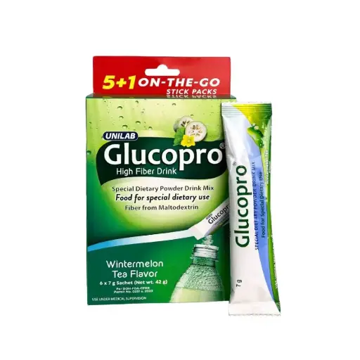 [OTC-T10831-VITF-CAT00437] Glucopro Wintermelon Tea Green (Resistant Maltodextrin) sachet pack (5+1)