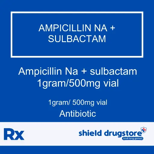 [GEN000025] GN-AMPICILLIN NA + SULBACTAM 1GRAM/500MG VL 