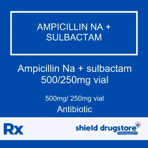[GEN000026] GN-AMPICILLIN NA + SULBACTAM 500/250MG VL 